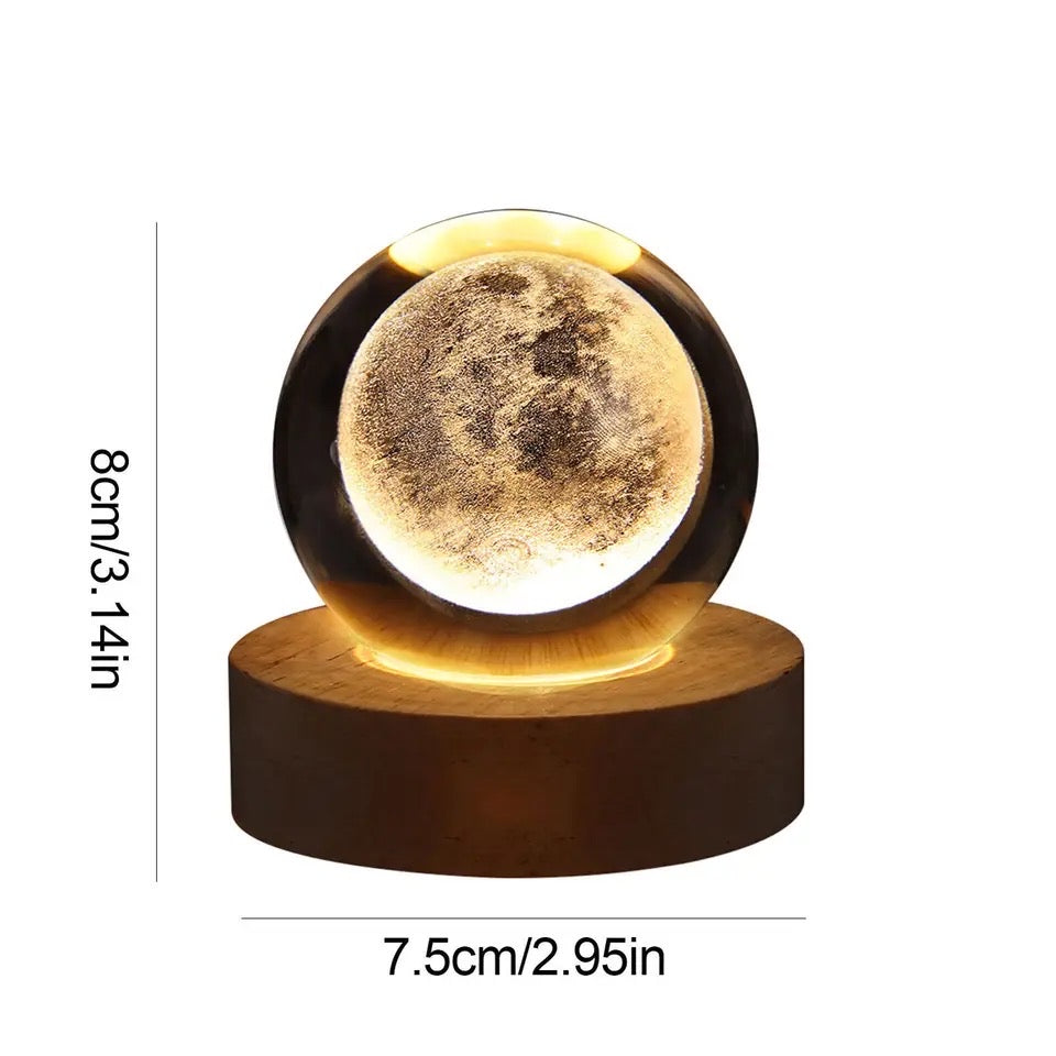 USB LED Night Light Galaxy Crystal Ball