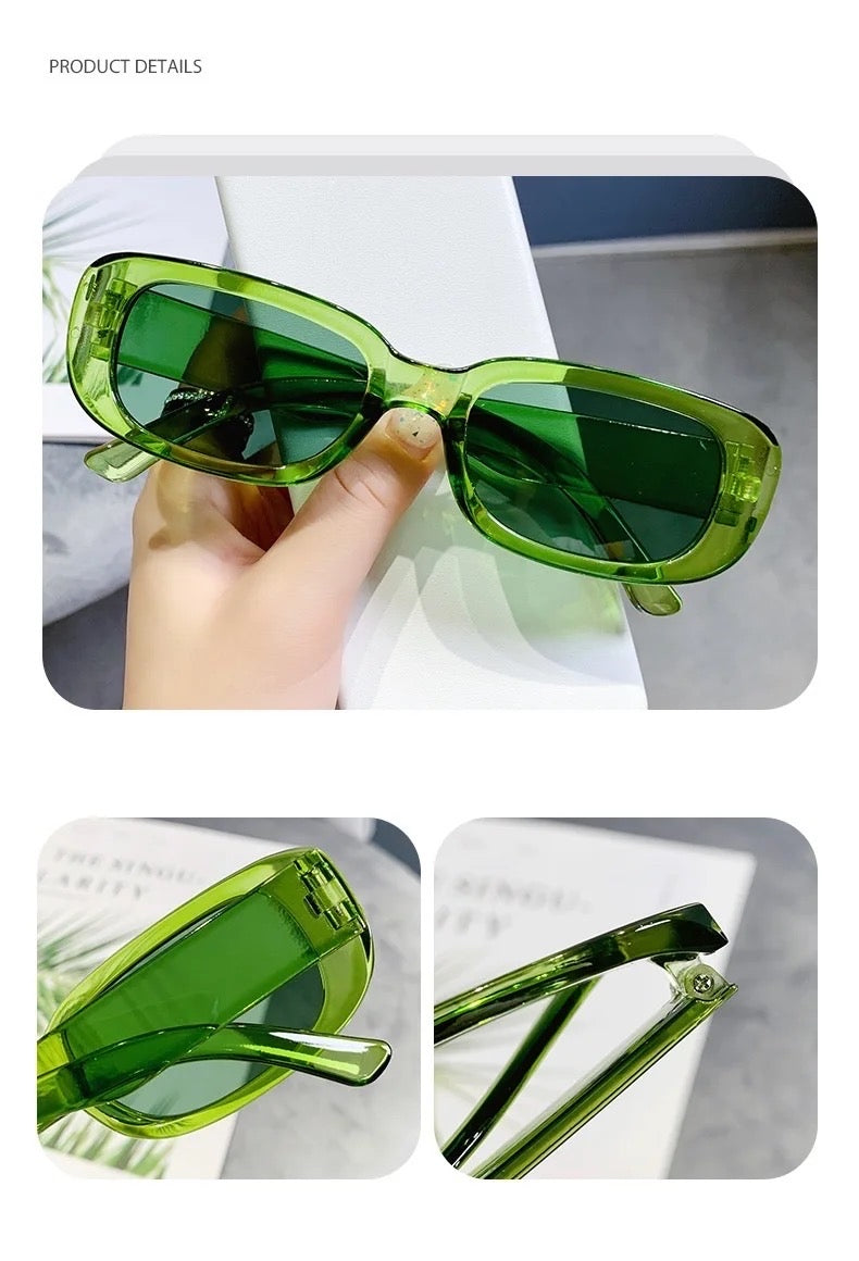 New small sunglasses women men trendy vintage brand designer hip hop square eyewear uv400