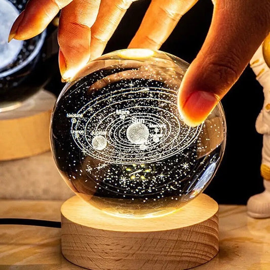 USB LED Night Light Galaxy Crystal Ball