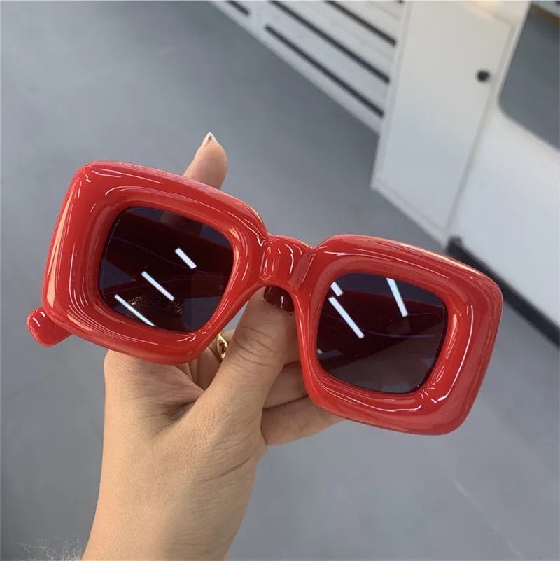 Oversized Square Sunglasses Inflated Frames