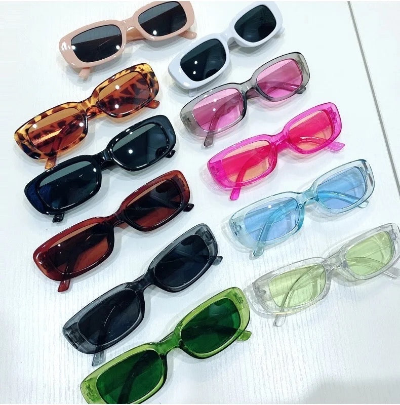 New small sunglasses women men trendy vintage brand designer hip hop square eyewear uv400