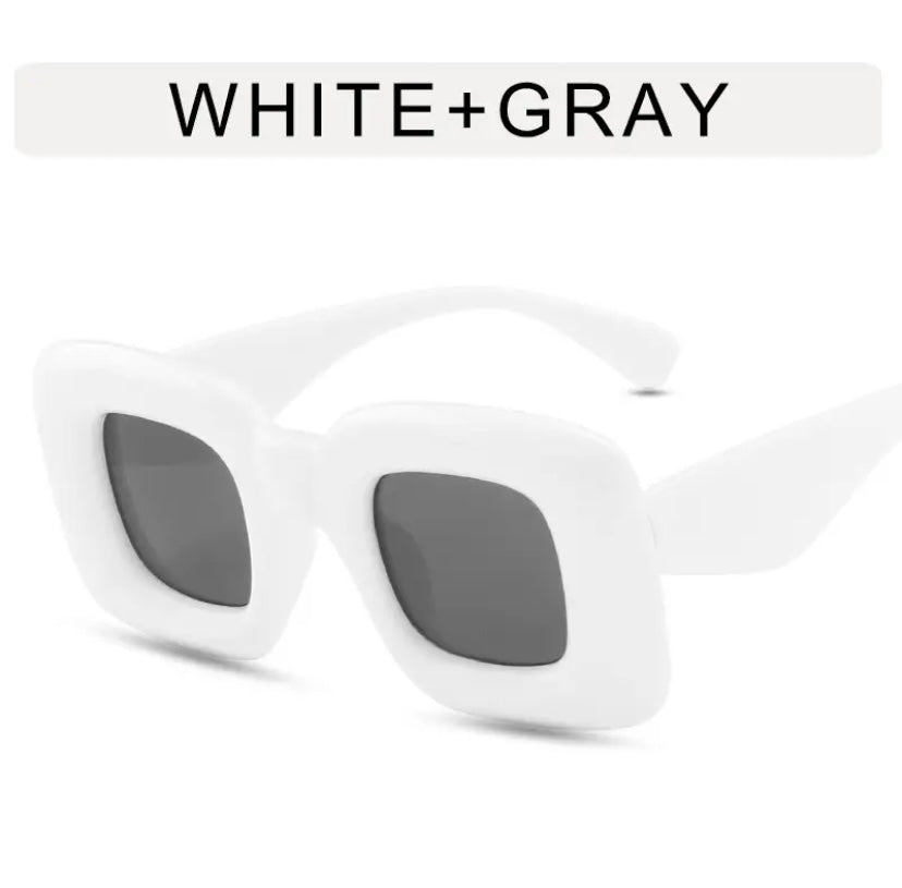 Oversized Square Sunglasses Inflated Frames