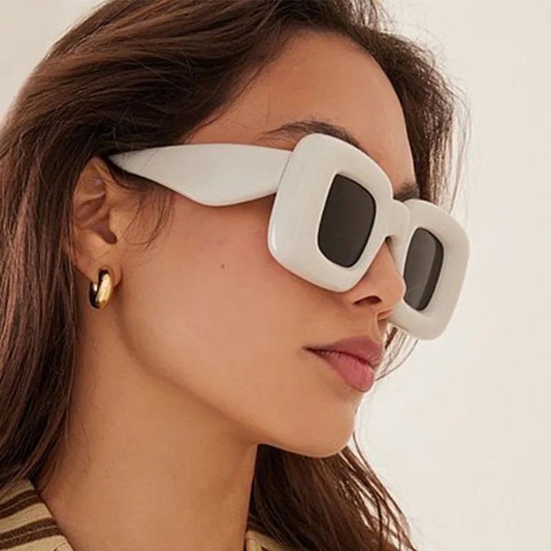 Oversized Square Sunglasses Inflated Frames