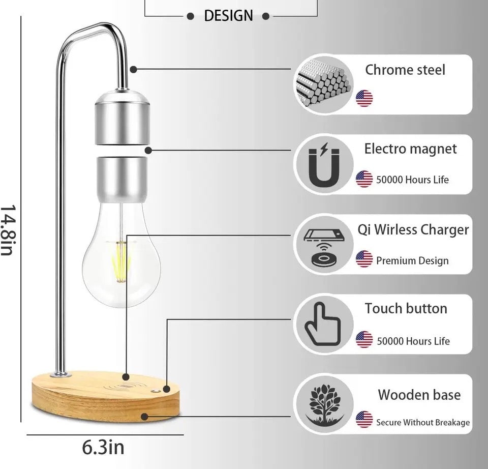 Modern Magnetic Levitating Lamp