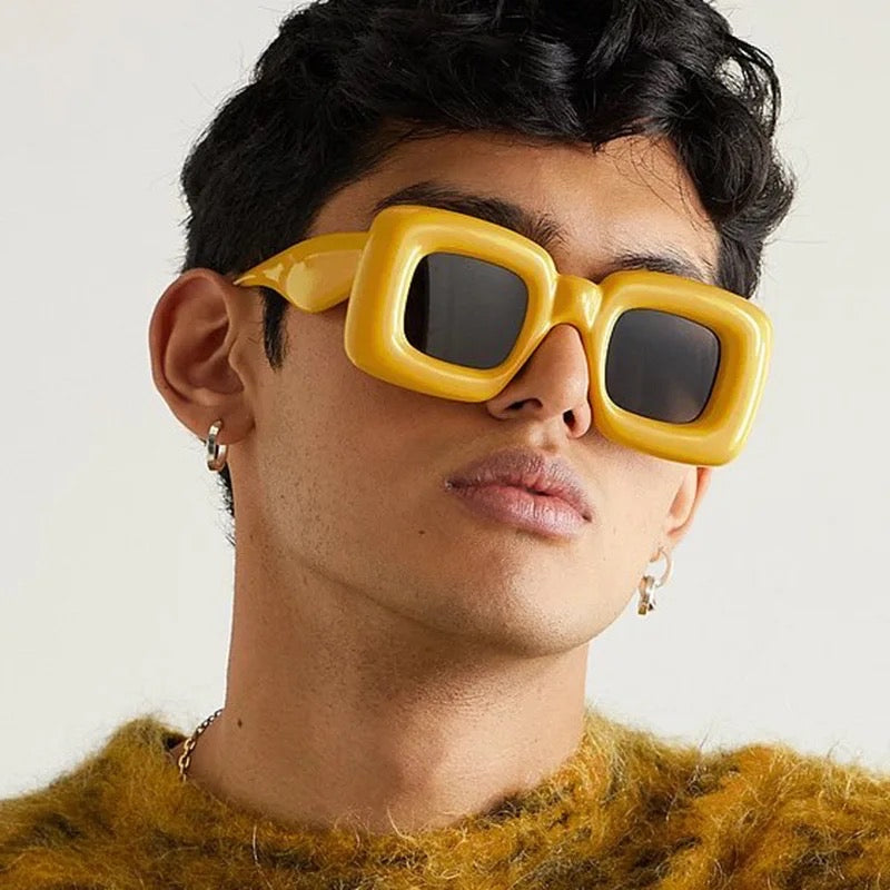 Oversized Square Sunglasses Inflated Frames